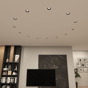 DK3055-BK Встраиваемый светильник, IP 20, 10 Вт, GU5.3, LED, черный, пластик в Снежинске - snezhinsk.ok-mebel.com | фото 3