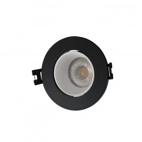 DK3061-BK+WH Встраиваемый светильник, IP 20, 10 Вт, GU5.3, LED, черный/белый, пластик в Снежинске - snezhinsk.ok-mebel.com | фото
