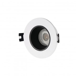 DK3061-WH+BK Встраиваемый светильник, IP 20, 10 Вт, GU5.3, LED, белый/черный, пластик в Снежинске - snezhinsk.ok-mebel.com | фото