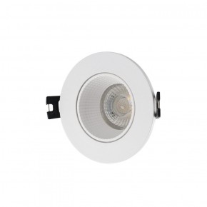 DK3061-WH Встраиваемый светильник, IP 20, 10 Вт, GU5.3, LED, белый/белый, пластик в Снежинске - snezhinsk.ok-mebel.com | фото 1