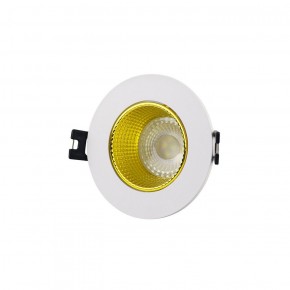 DK3061-WH+YE Встраиваемый светильник, IP 20, 10 Вт, GU5.3, LED, белый/желтый, пластик в Снежинске - snezhinsk.ok-mebel.com | фото