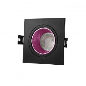 DK3071-BK+PI Встраиваемый светильник, IP 20, 10 Вт, GU5.3, LED, черный/розовый, пластик в Снежинске - snezhinsk.ok-mebel.com | фото