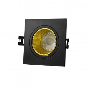 DK3071-BK+YE Встраиваемый светильник, IP 20, 10 Вт, GU5.3, LED, черный/желтый, пластик в Снежинске - snezhinsk.ok-mebel.com | фото
