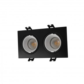 DK3072-BK+WH Встраиваемый светильник, IP 20, 10 Вт, GU5.3, LED, черный/белый, пластик в Снежинске - snezhinsk.ok-mebel.com | фото