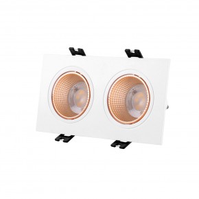 DK3072-WBR Встраиваемый светильник, IP 20, 10 Вт, GU5.3, LED, белый/бронзовый, пластик в Снежинске - snezhinsk.ok-mebel.com | фото