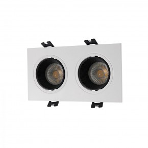 DK3072-WH+BK Встраиваемый светильник, IP 20, 10 Вт, GU5.3, LED, белый/черный, пластик в Снежинске - snezhinsk.ok-mebel.com | фото