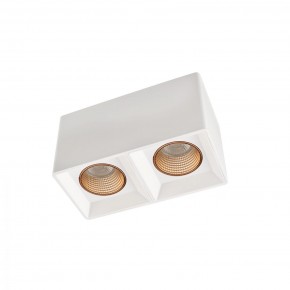 DK3085-WH+BR Светильник накладной IP 20, 10 Вт, GU5.3, LED, белый/бронзовый, пластик в Снежинске - snezhinsk.ok-mebel.com | фото
