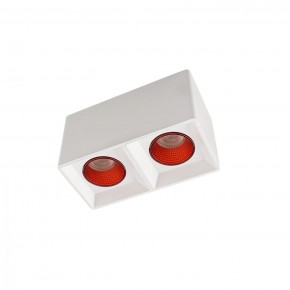 DK3085-WH+RD Светильник накладной IP 20, 10 Вт, GU5.3, LED, белый/красный, пластик в Снежинске - snezhinsk.ok-mebel.com | фото