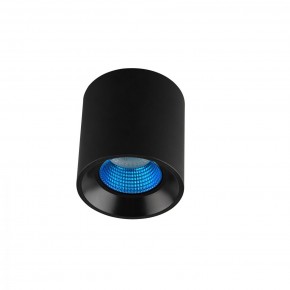 DK3090-BK+CY Светильник накладной IP 20, 10 Вт, GU5.3, LED, черный/голубой, пластик в Снежинске - snezhinsk.ok-mebel.com | фото