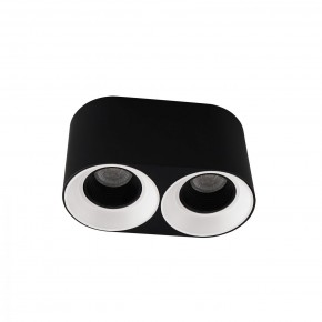 DK3096-BW+BK Светильник накладной IP 20, 10 Вт, GU5.3, LED, черно-белый/черный, пластик в Снежинске - snezhinsk.ok-mebel.com | фото