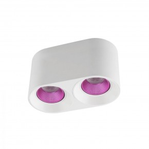 DK3096-WH+PI Светильник накладной IP 20, 10 Вт, GU5.3, LED, белый/розовый, пластик в Снежинске - snezhinsk.ok-mebel.com | фото