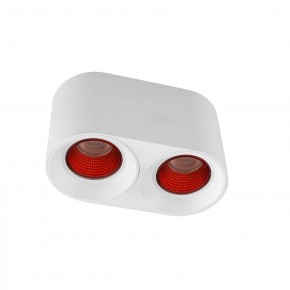 DK3096-WH+RD Светильник накладной IP 20, 10 Вт, GU5.3, LED, белый/красный, пластик в Снежинске - snezhinsk.ok-mebel.com | фото