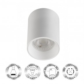 DK3110-WH Светильник накладной IP 20, 10 Вт, GU5.3, LED, белый, пластик в Снежинске - snezhinsk.ok-mebel.com | фото
