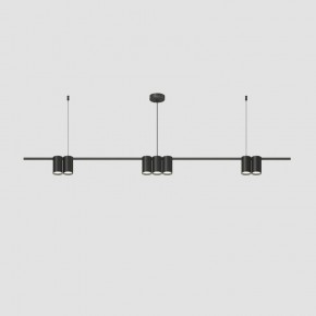 DK4063-BK Подвесной светильник ORBIT, IP20, 7xGU10 LED до 15 Вт, черный матовый, алюминий в Снежинске - snezhinsk.ok-mebel.com | фото