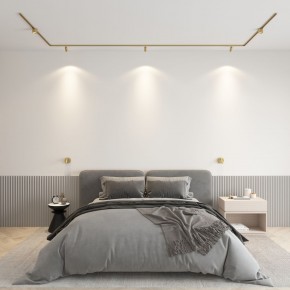 DK5072-SB Бра SHINE WALL со светодиодом, D104*H68, IP20, 3000К, 3W, RA?90, сатинированная латунь, алюминий в Снежинске - snezhinsk.ok-mebel.com | фото 4