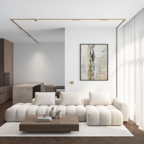 DK5072-SB Бра SHINE WALL со светодиодом, D104*H68, IP20, 3000К, 3W, RA?90, сатинированная латунь, алюминий в Снежинске - snezhinsk.ok-mebel.com | фото 6