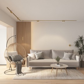 DK5072-SB Бра SHINE WALL со светодиодом, D104*H68, IP20, 3000К, 3W, RA?90, сатинированная латунь, алюминий в Снежинске - snezhinsk.ok-mebel.com | фото 8