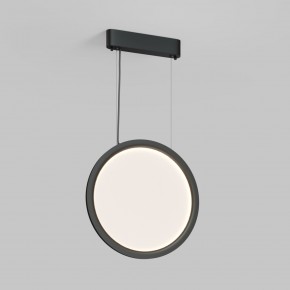 DK6604-BK Подвесной вертикальный светильник Veil со светодиодом H1500 d450 220V 36W 3000-6000K IP20 черный алюминий в Снежинске - snezhinsk.ok-mebel.com | фото