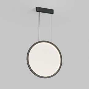 DK6606-BK Подвесной вертикальный светильник Veil со светодиодом H1700 d600 220V 48W 3000-6000K IP20 черный алюминий в Снежинске - snezhinsk.ok-mebel.com | фото