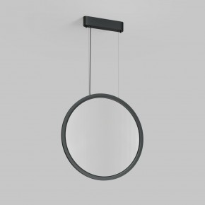 DK6606-BK Подвесной вертикальный светильник Veil со светодиодом H1700 d600 220V 48W 3000-6000K IP20 черный алюминий в Снежинске - snezhinsk.ok-mebel.com | фото 2