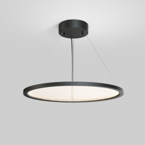 DK6616-BK Подвесной горизонтальный светильник Veil со светодиодом H900 d600 220V 48W 3000-6000K IP20 черный алюминий в Снежинске - snezhinsk.ok-mebel.com | фото