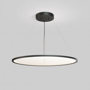 DK6620-BK Подвесной горизонтальный светильник Veil со светодиодом H900 d1000 220V 82W 3000-6000K IP20 черный алюминий в Снежинске - snezhinsk.ok-mebel.com | фото