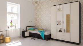 Фиеста Кровать 0900, цвет венге/дуб лоредо, ШхГхВ 93,5х203,5х80 см., сп.м. 900х2000 мм., без матраса, основание есть в Снежинске - snezhinsk.ok-mebel.com | фото 5