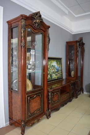 Гостиная Джоконда 1+ТВ+1 (корень дуба глянец) в Снежинске - snezhinsk.ok-mebel.com | фото 4