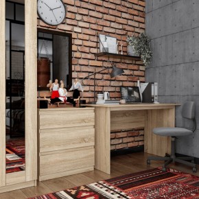 Комод КАСТОР с тремя ящиками, цвет Дуб Сонома в Снежинске - snezhinsk.ok-mebel.com | фото 3