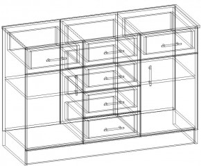 СОФИЯ Комод К1200 2Д (венге/дуб белфорт) в Снежинске - snezhinsk.ok-mebel.com | фото 3