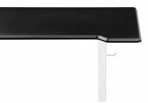 Компьютерный стол Маркос с механизмом подъема 140х80х75 черная шагрень / белый в Снежинске - snezhinsk.ok-mebel.com | фото 8