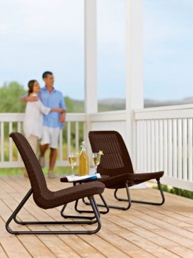 Комплект мебель Рио Патио (Rio Patio set) виски-коричневый в Снежинске - snezhinsk.ok-mebel.com | фото 3