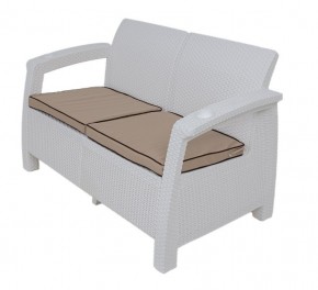 Комплект уличной мебели Yalta Premium Terrace Set (Ялта) белый (+подушки под спину) в Снежинске - snezhinsk.ok-mebel.com | фото 2