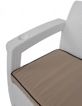Комплект уличной мебели Yalta Premium Terrace Set (Ялта) белый (+подушки под спину) в Снежинске - snezhinsk.ok-mebel.com | фото 5
