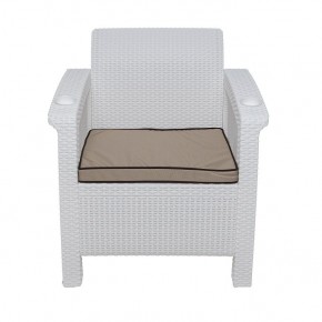 Комплект уличной мебели Yalta Premium Terrace Set (Ялта) белый (+подушки под спину) в Снежинске - snezhinsk.ok-mebel.com | фото 6