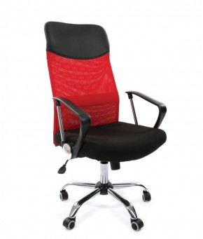 Кресло для руководителя CHAIRMAN 610 N (15-21 черный/сетка красный) в Снежинске - snezhinsk.ok-mebel.com | фото 1