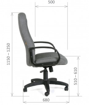 Кресло для руководителя  CHAIRMAN 685 СТ (ткань стандарт 10-356 черная) в Снежинске - snezhinsk.ok-mebel.com | фото 6
