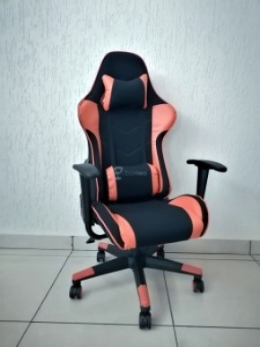 Кресло геймерское Barneo K-50 (черная сетка оранжевые вставки) в Снежинске - snezhinsk.ok-mebel.com | фото