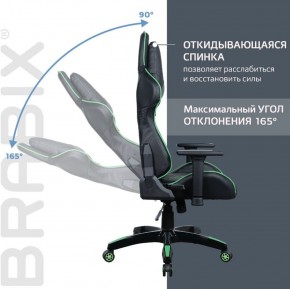 Кресло компьютерное BRABIX "GT Carbon GM-120" (черное/зеленое) 531929 в Снежинске - snezhinsk.ok-mebel.com | фото 2