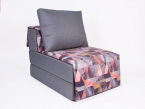 Кресло-кровать бескаркасное Харви (серый-сноу манго) в Снежинске - snezhinsk.ok-mebel.com | фото