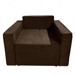 Кресло-кровать Принц КК1-ВК (велюр коричневый) в Снежинске - snezhinsk.ok-mebel.com | фото 1