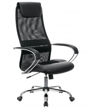 Кресло офисное BRABIX PREMIUM "Stalker EX-608 CH" (хром, ткань-сетка/кожзам, черное) 532091 в Снежинске - snezhinsk.ok-mebel.com | фото