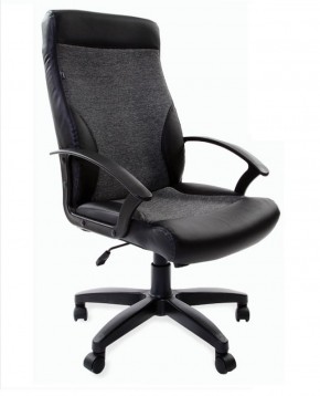 Кресло офисное BRABIX "Trust EX-535" (экокожа/черная/ткань серая) 531383 в Снежинске - snezhinsk.ok-mebel.com | фото