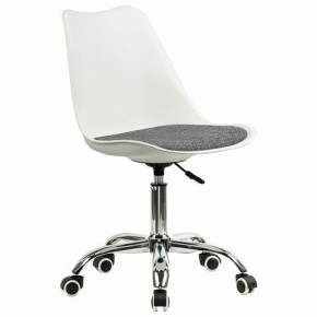 Кресло стул BRABIX "Eames MG-310 CH", хром, пластик белый, ткань серая, 532924 в Снежинске - snezhinsk.ok-mebel.com | фото 2