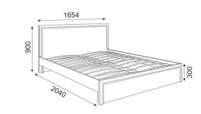 Кровать 1.6 М07 Стандарт с основанием Беатрис (Орех гепланкт) в Снежинске - snezhinsk.ok-mebel.com | фото