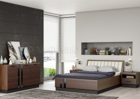 МАГНОЛИЯ Кровать 1600 с ортопедом (Дерево/орех) в Снежинске - snezhinsk.ok-mebel.com | фото 2