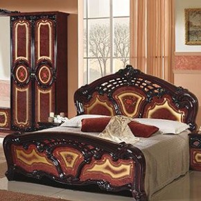 Кровать 2-х спальная 1800*2000 Роза, без основания (01.118) могано в Снежинске - snezhinsk.ok-mebel.com | фото