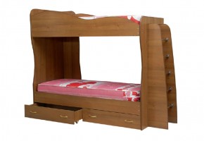 Кровать детская 2-х ярусная Юниор-1 (800*2000) ЛДСП в Снежинске - snezhinsk.ok-mebel.com | фото 1