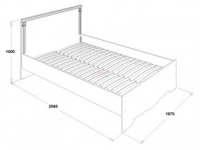 Кровать двойная Ольга 1Н + 2-а ящика (1600*2000) в Снежинске - snezhinsk.ok-mebel.com | фото 2