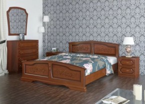 ЕЛЕНА Кровать из массива 1200 (Орех) в Снежинске - snezhinsk.ok-mebel.com | фото 2